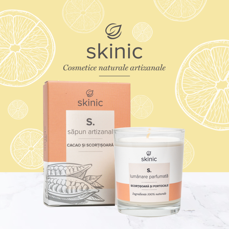 Lumanari parfumate naturale artizanale SKINIC