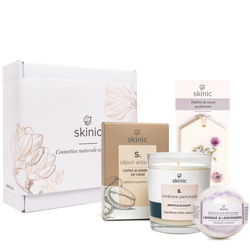 Set cosmetice artizanale cafea menta
